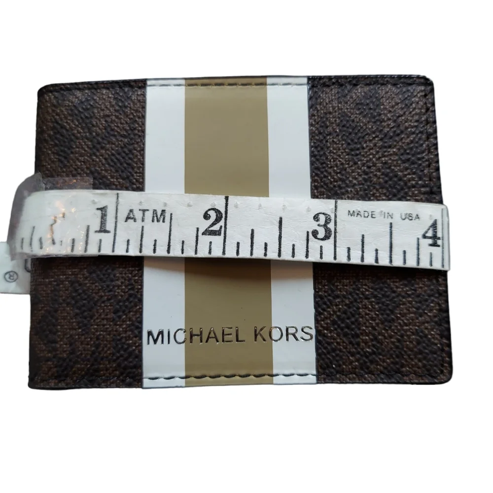 Michael Kors Men's Brown Bi-Fold Card Holder NWOT - Picture 4 of 7